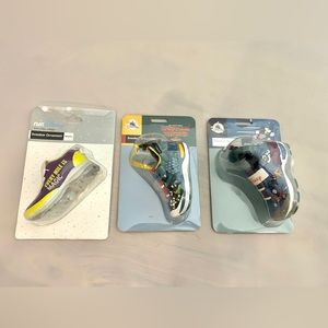 Set of 3 Run Disney Marathon souvenir sneaker ornaments 4”